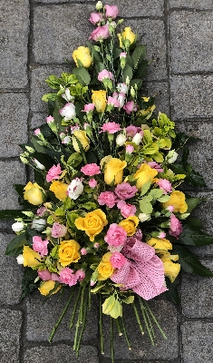 Pink and yellow sheaf.