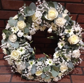 White and Green Wreath